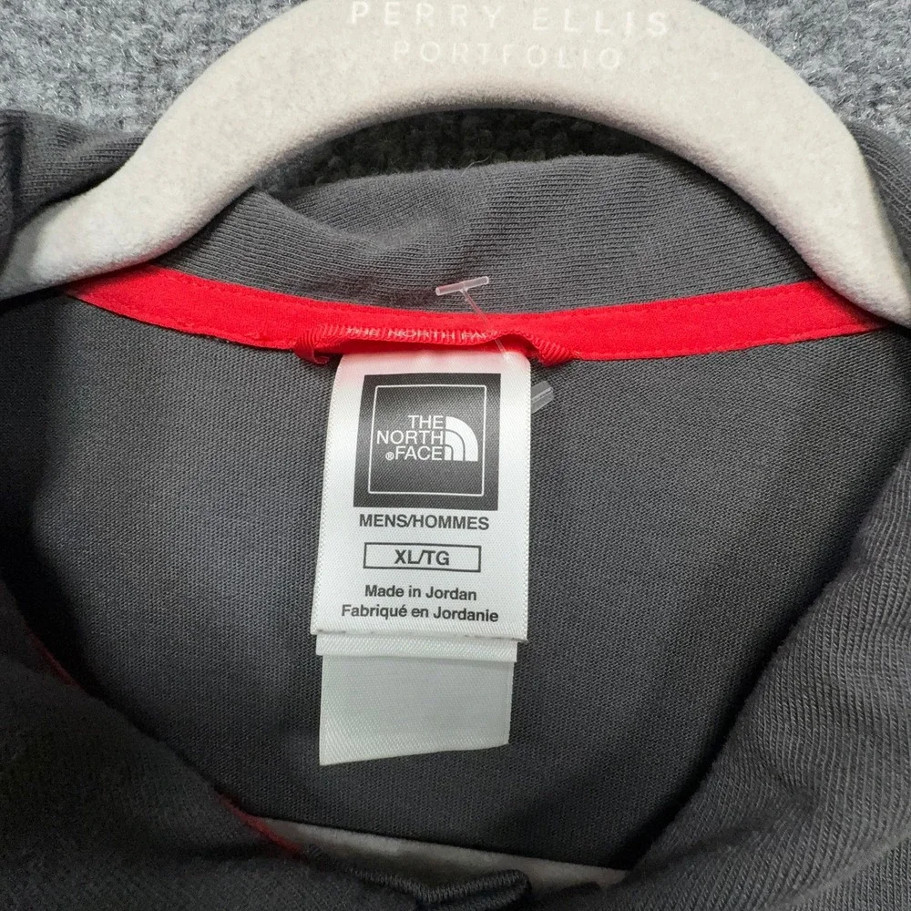 The North Face Polo Shirt Mens XL Gray VaporWick Performance Hiking Golf Casual